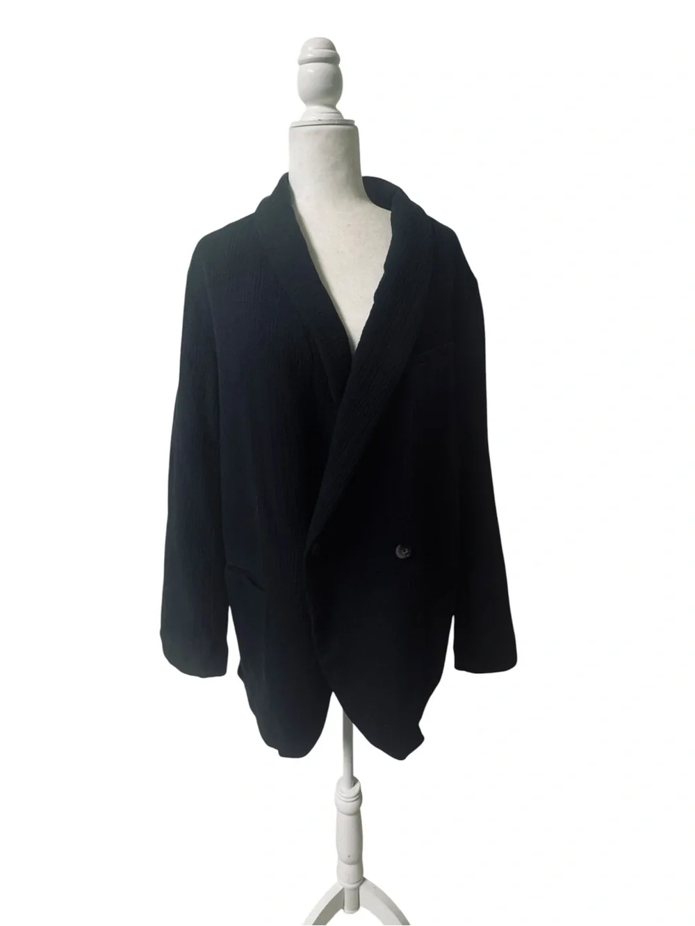 Free People Rowan relaxed  gauzy large blazer slouchy boho beach